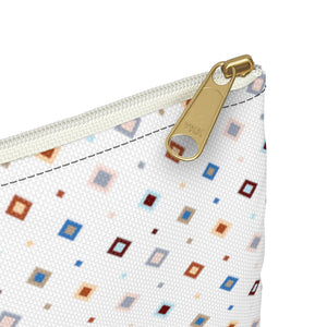 Pastel Squares Accessory Bag
