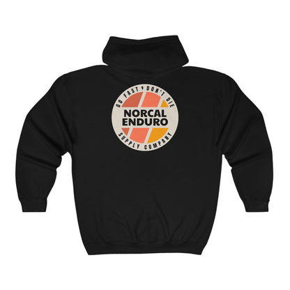 Go Fast Don't Die Retro Full Zip Sweatshirt