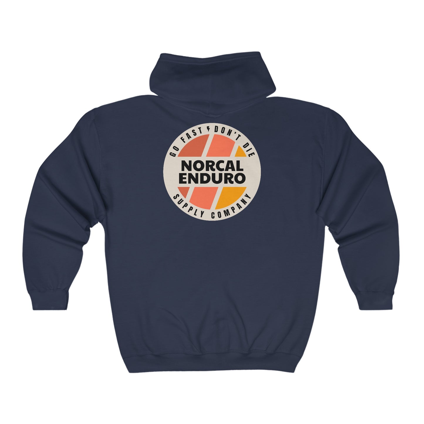 Go Fast Don't Die Retro Full Zip Sweatshirt