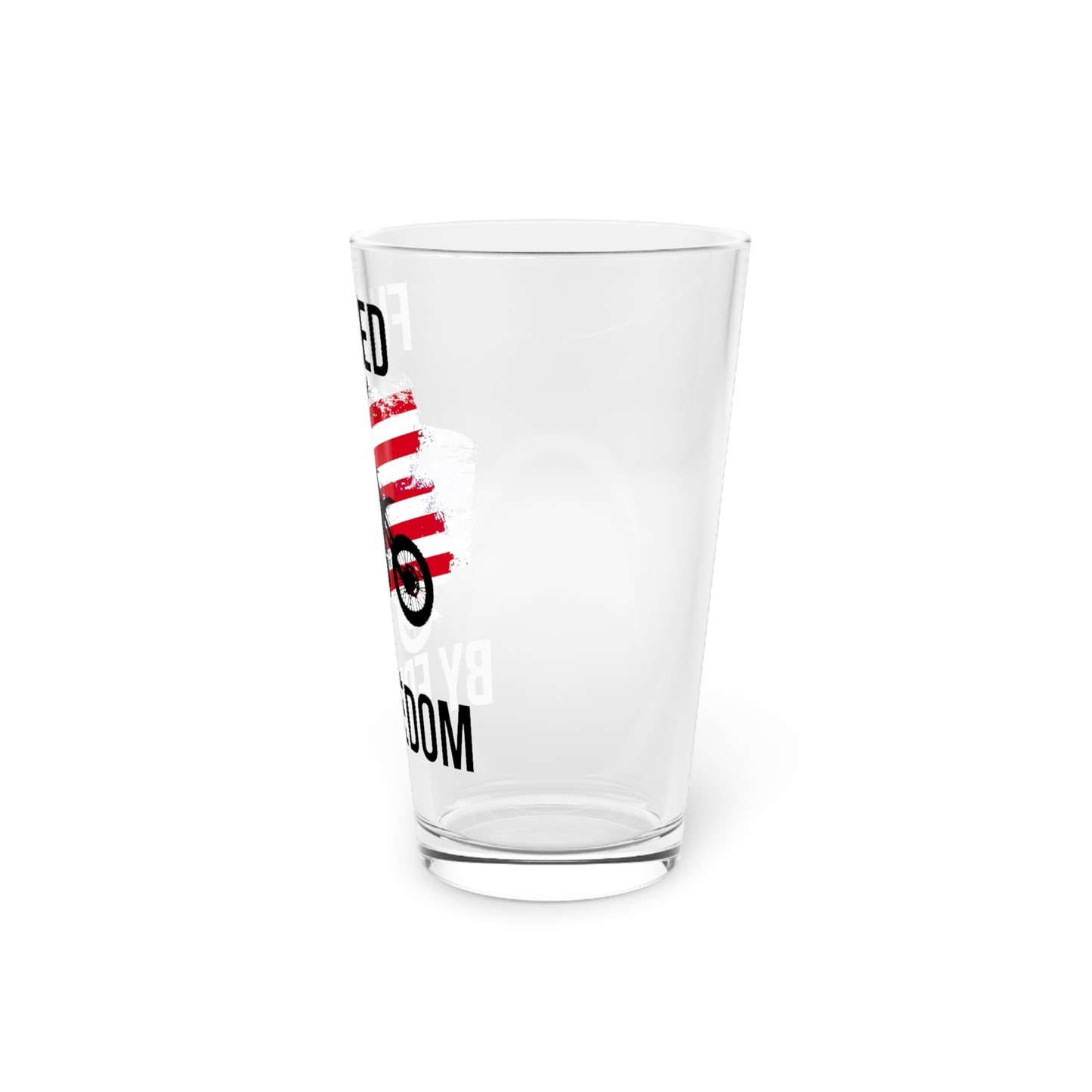 Fueled by Freedom Pint Glass, 16oz