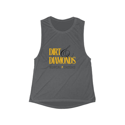 Dirt & Diamonds Women's Flowy Scoop Muscle Tank