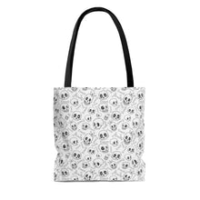 Load image into Gallery viewer, White Skully Tote Bag
