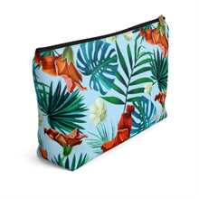 Load image into Gallery viewer, Tropical Accessory Bag w T-bottom
