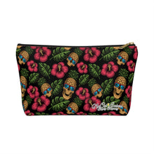 Load image into Gallery viewer, Tropical Skully Accessory Bag w T-bottom
