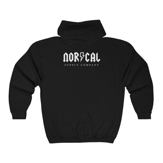 Back in Black full zip hoodie