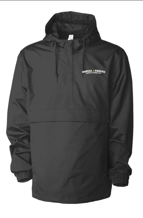 Embroidered NorCal Enduro Supply Co. Black Anorak Jacket