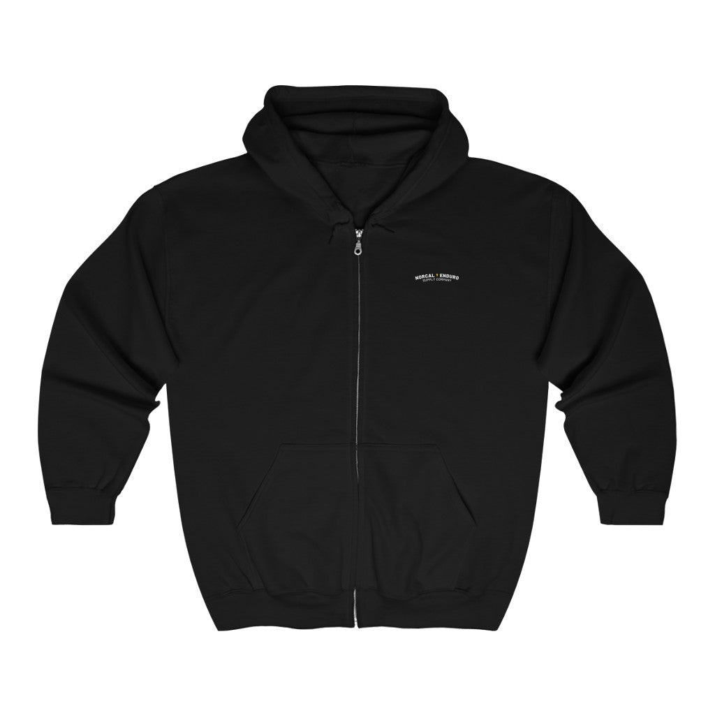 NorCal Enduro Vintage Full Zip Hooded Sweatshirt