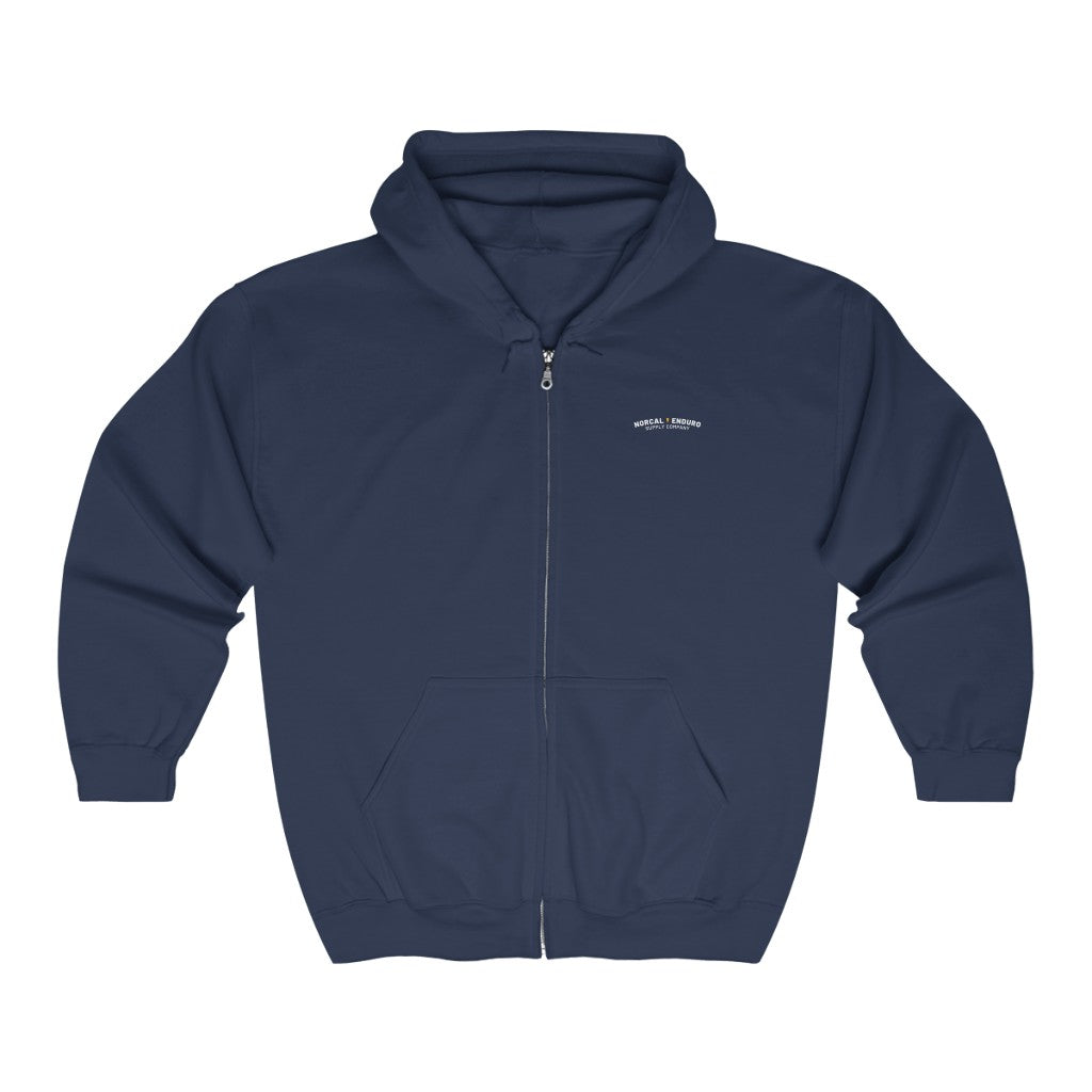 NorCal Enduro Vintage Full Zip Hooded Sweatshirt