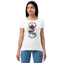 Load image into Gallery viewer, Alive &amp; Free Women’s fitted t-shirt
